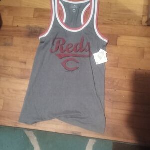 Genuine Merchandise Gray and Red Tank Top